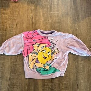 2t Disney Little Mermaid Kids Sweatshirt - Pink and Purple